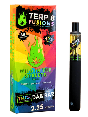 Terp 8 THCA + D8 Live Resin Disposable Dab Bar - Wild in the Streets - 2.25g