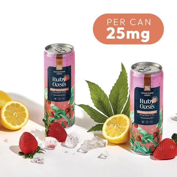 25mg-percan_2f111bf9-0a4e-41e5-b03e-d6e7b571c633 Hometown Hero 25mg THC Lemonade - Ginger Mirage
