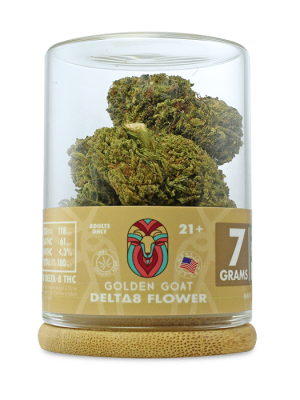Golden Goat Delta-8 Flower - Cookies - Hybrid - 7g