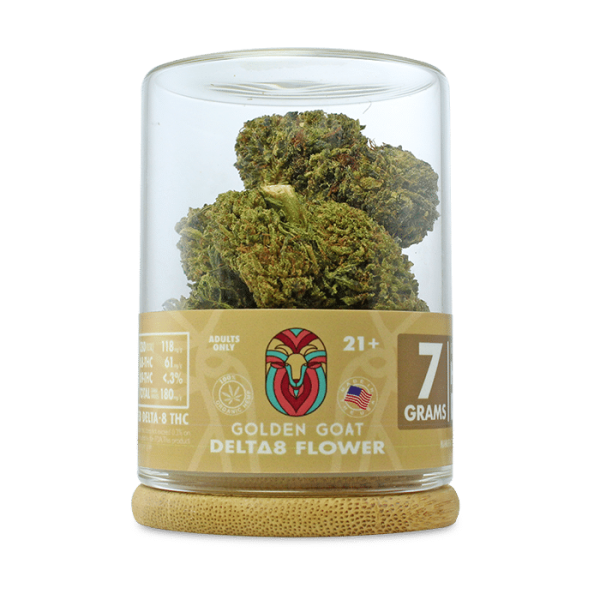2a0998cd-f5f8-43c0-a5a6-ce6eca44c100 Golden Goat Delta-8 Flower - Cookies - Hybrid - 7g