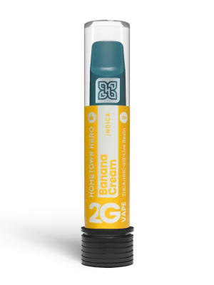 Hometown Hero THCA Live Resin Disposable - Banana Cream - 2g
