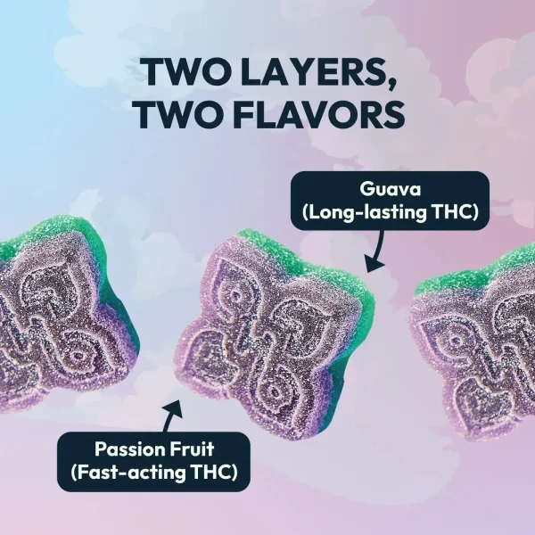 2layer-info-guava Hometown Hero Double Take Gummies - Passion Fruit Guava