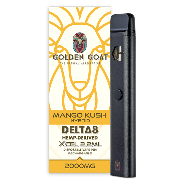 30d6b28b-ecd5-4c1e-bd48-f703929c3ec7 Golden Goat Delta-8 THC Vape Device 2000mg - Mango Kush