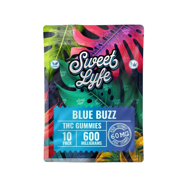 Sweet Lyfe Vegan Gummies 600MG THC Blend - Blue Buzz