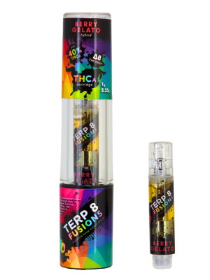 Terp 8 THCA + D8 Live Resin Cartridge - Berry Gelato - 1g