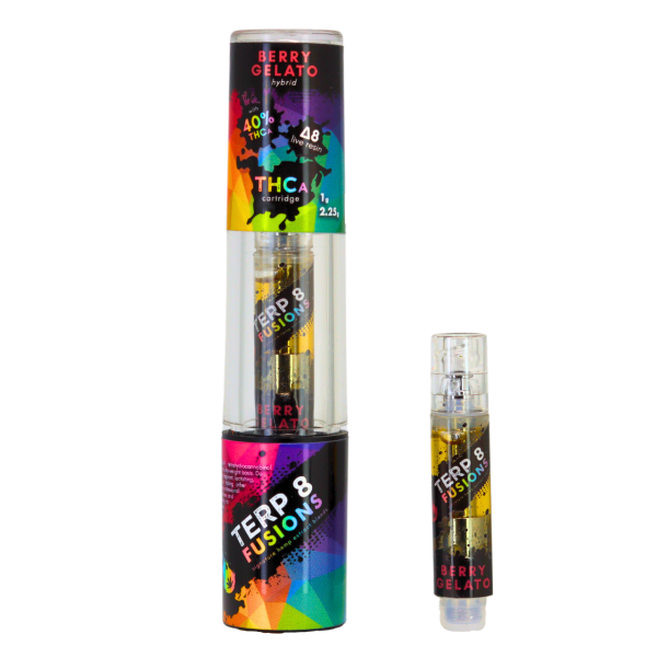 Terp 8 THCA + D8 Live Resin Cartridge - Berry Gelato - 1g