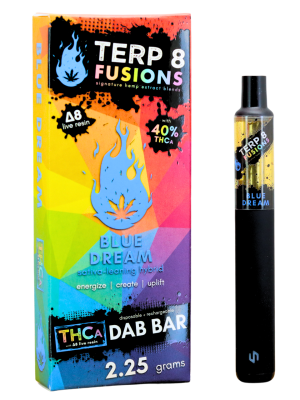 Terp 8 THCA + D8 Live Resin Disposable Dab Bar - Blue Dream - 2.25g