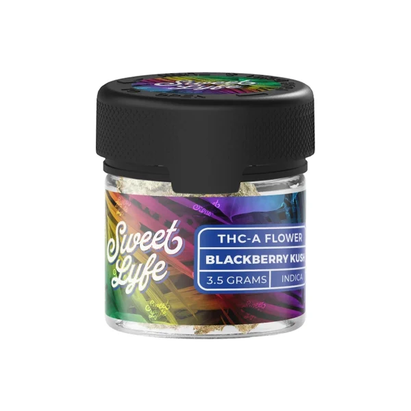 461977f7-a2c7-4e7f-bdc9-288152b4a96a Sweet Lyfe THC-A Flower - Blackberry Kush - Indica 3.5G