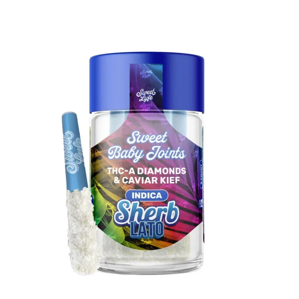 53b6d773-852f-4452-9caa-825bae0212fd Sweet Lyfe Sweet Baby Joints THC-A Diamonds & Caviar Kief - Sherb Lato - Indica