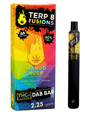 Terp 8 THCA + D8 Live Resin Disposable Dab Bar - Mango Kush - 2.25g