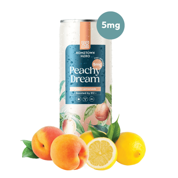 5mg-peach-ww Hometown Hero 5mg THC Lemonade - Peachy Dream