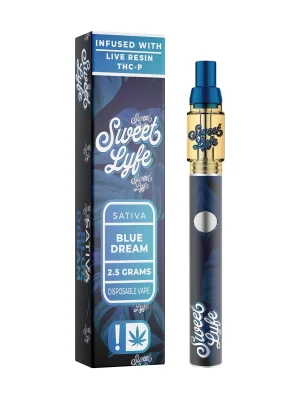 Sweet Lyfe 2.5ml Disposable Vape Pen Infused with Live Resin + THCP - Blue Dream - Sativa