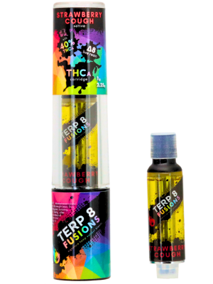 Terp 8 THCA + D8 Live Resin Cartridge - Strawberry Cough - 2.25g
