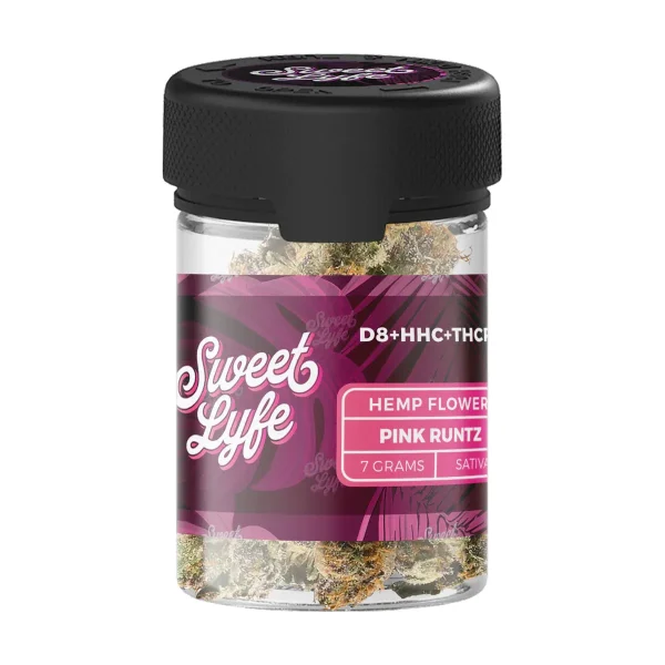 8abf4a7c-a1c9-43d1-a2fa-167c414dd005 Sweet Lyfe Hemp Flower D8+HHC+THCP - 7g - Pink Runtz - Sativa