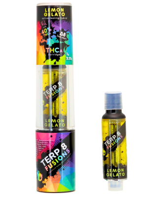 Terp 8 THCA + D8 Live Resin Cartridge - Lemon Gelato - 2.25g
