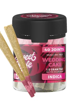 Sweet Lyfe D8+HHC+THCP Joints 40 Pack - Wedding Cake - Indica