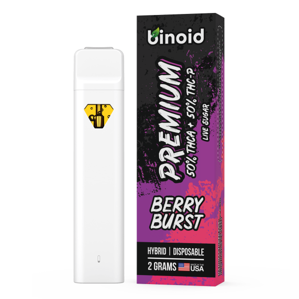 Binoid-Live-Sugar-THCA-THC-P-Disposable-Vape-–-Pure-5050-Berry-Burst Binoid Live Sugar THCA + THC-P Disposable Vape – Pure 50/50
