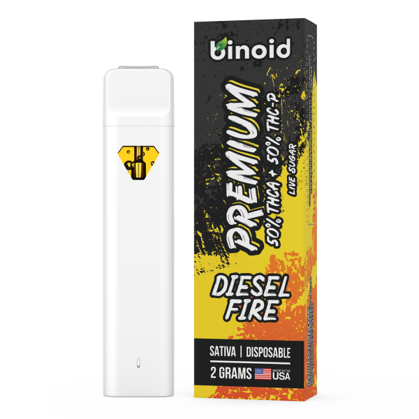 Binoid-Live-Sugar-THCA-THC-P-Disposable-Vape-–-Pure-5050-Diesel-Fire Binoid Live Sugar THCA + THC-P Disposable Vape – Pure 50/50