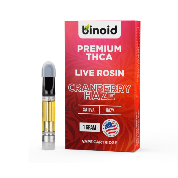 Binoid-THCA-VAPE-CARTRIDGE-–-LIVE-ROSIN-Cranberry-Hazea6f4 Binoid THCA Vape Cartridge – Live Rosin