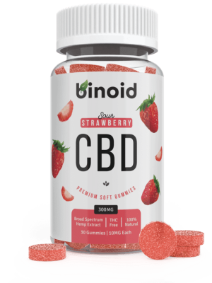 Binoid CBD Gummies - Sour Strawberry