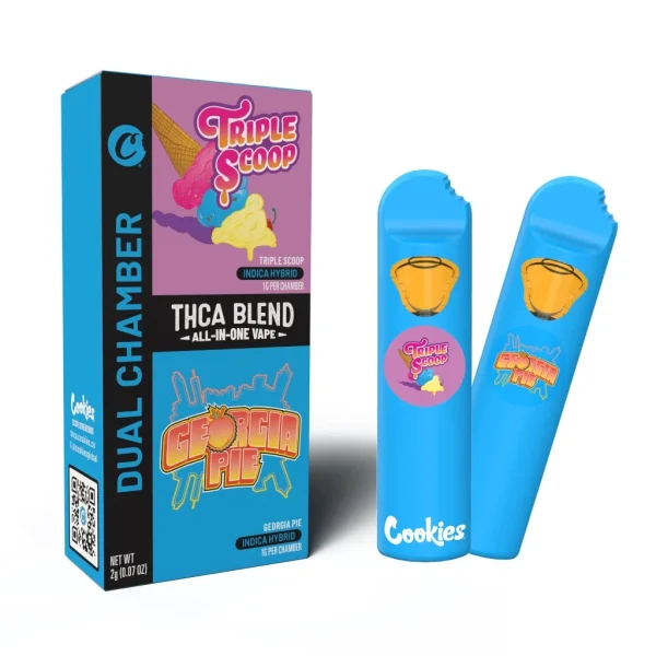 Cookies-2G-Dual-Chamber-Vape-Triple-Scoop-Georgia-Pie (1) Cookies 2G Dual Chamber Vape Triple Scoop & Georgia Pie
