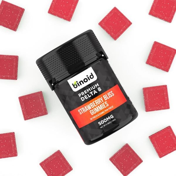 Binoid Delta 8 THC Gummies - Strawberry Bliss
