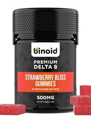 Binoid Delta 8 THC Gummies - Strawberry Bliss