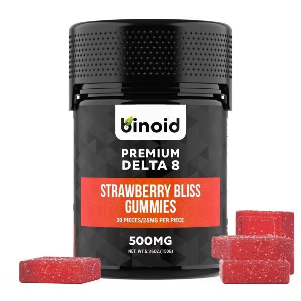 Binoid Delta 8 THC Gummies - Strawberry Bliss