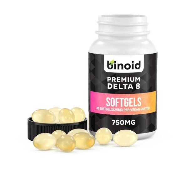 Binoid Delta 8 THC Softgel Capsules