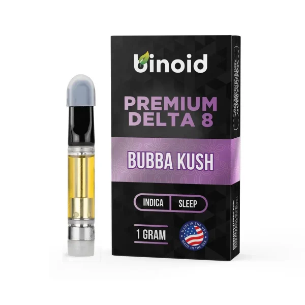DELTA-8-THC-VAPE-CARTRIDGE-BUBBA-KUSH-1 Binoid Delta 8 THC Vape Cartridge - Bubba Kush