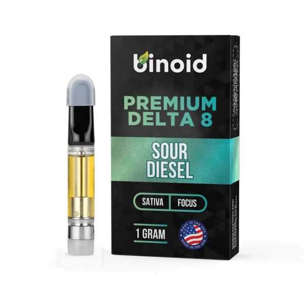 DELTA-8-THC-VAPE-CARTRIDGE-SOUR-DIESEL-1 Binoid Delta 8 THC Vape Cartridge - Sour Diesel