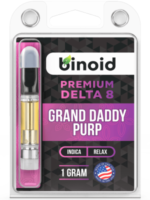 Binoid Delta 8 THC Vape Cartridge - Grand Daddy Purp