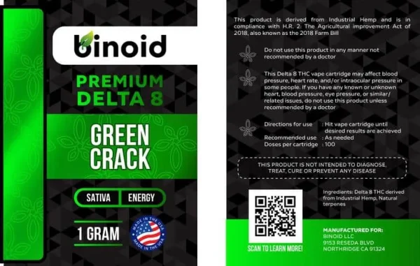 GreenCrackDelta8VapeCartridge_768x768 Binoid Delta 8 THC Vape Cartridge - Green Crack