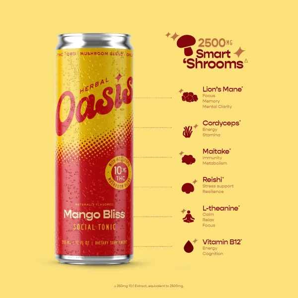OAS-12OZ-10MG-MB-MC-3 cbdMD Herbal Oasis Social Tonic - Mango Bliss