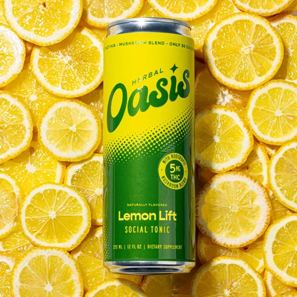 OAS-12OZ-5MG-LL-MC-2 cbdMd Herbal Oasis Social Tonic - Lemon Lift