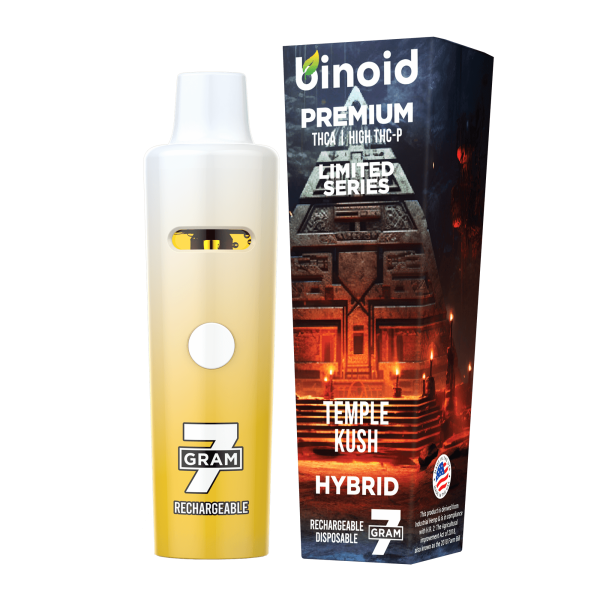 TempleKush-THCA-Disposable-Vape-High-Smoking-LowPrice-Best-THCP Binoid 7 Gram THCA + High THC-P Disposable Vape – Limited Series