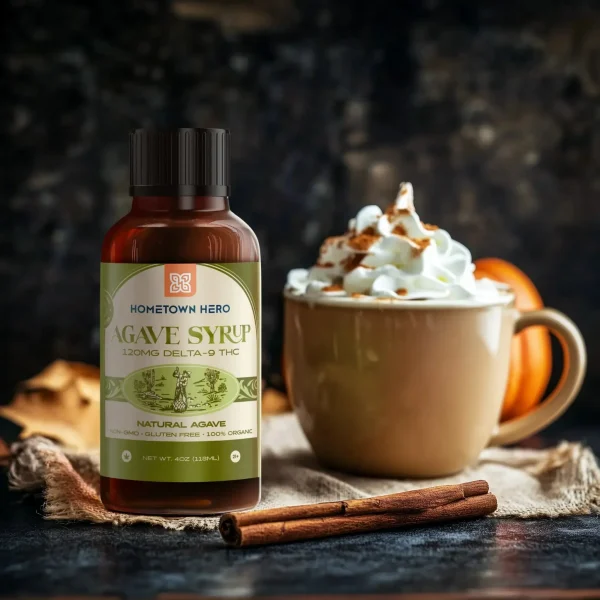 agave-syrup-thc-in-coffee Hometown Hero Agave THC Syrup - Natural