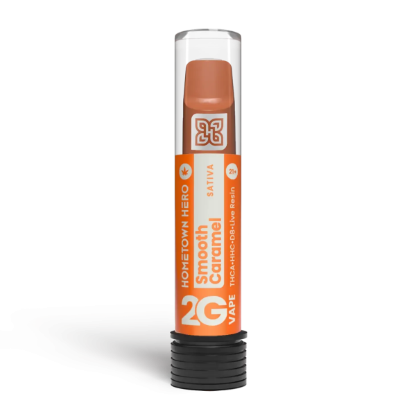 Hometown Hero THCA Live Resin Disposable - Smooth Caramel - 2g