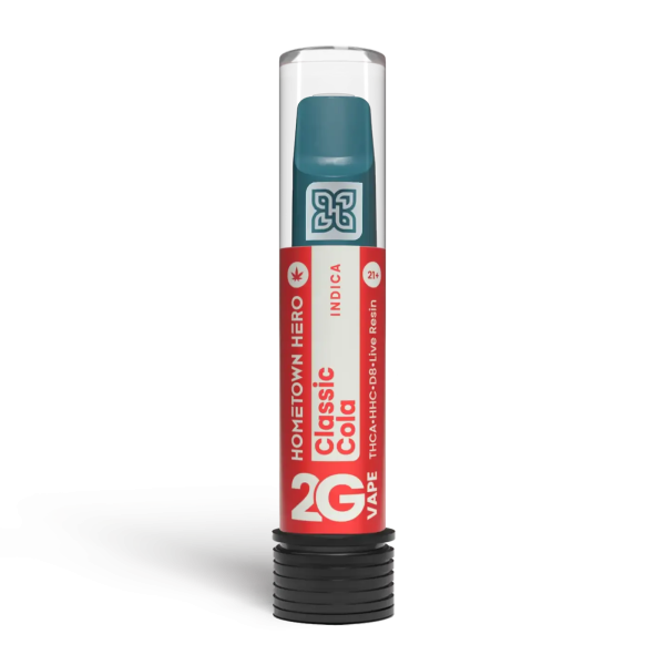 classic-cola-2g Hometown Hero THCA Live Resin Disposable - Classic Cola - 2g