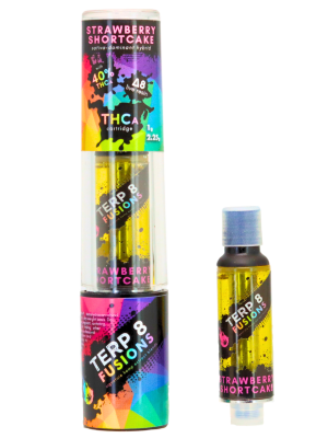 Terp 8 THCA + D8 Live Resin Cartridge - Strawberry Shortcake - 2.25g