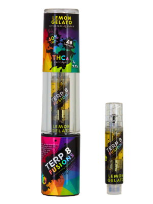 Terp 8 THCA + D8 Live Resin Cartridge - Lemon Gelato - 1g