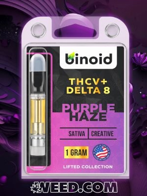 Binoid THCV + Delta 8 THC Vape Cartridge Purple Haze