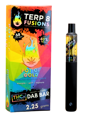 Terp 8 THCA + D8 Live Resin Disposable Dab Bar - Pot of Gold - 2.25g
