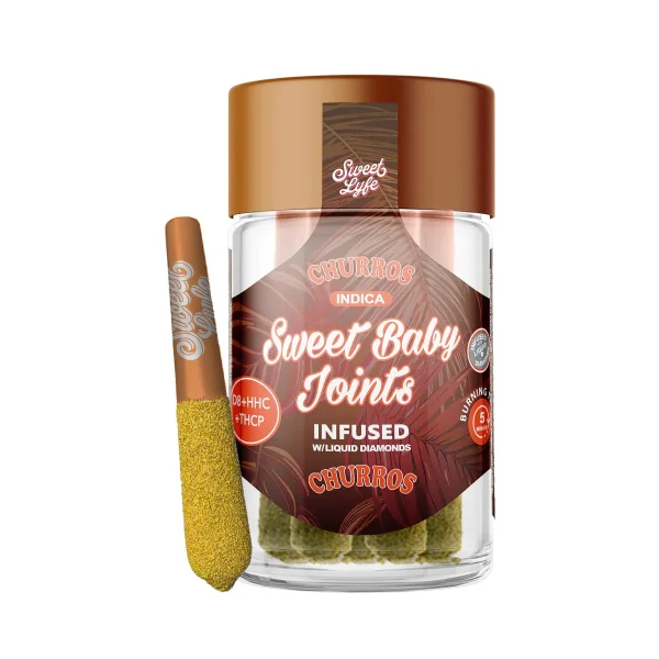 ee1ff5e7-434d-4f9e-8150-bd862cbb9c21 Sweet Lyfe Sweet Baby Joints D8+HHC+THCP - Churros - Indica