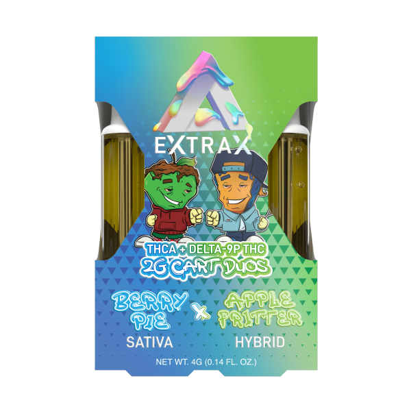 extrax-adios-carts-bpaf-Berry-Pie-Apple-Fritter-WhereToGet-HowToGetNearMe-BestPlace-LowestPrice-Coupon-Discount-For-Smoking-Best-High-Smoke-Shop-Online-Near-Me-StrongestBrand-BestBrand-Binoid 32% OFF! Delta Extrax THCA + D9P 2G Cartridge Duo | Adios Blend