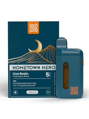 Hometown Hero THCA Liquid Diamond Live Resin Disposable - G13 - 5g