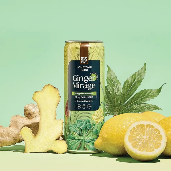 ginger-25 Hometown Hero 25mg THC Lemonade - Ginger Mirage