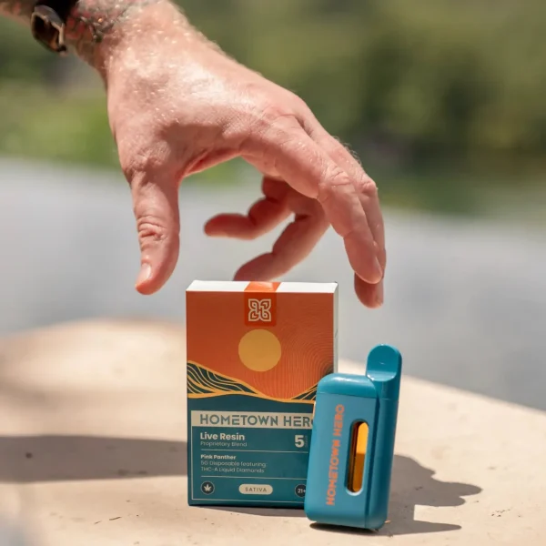 grabbing-dispo-vape Hometown Hero THCA Liquid Diamond Live Resin Disposable - Pink Panther - 5g