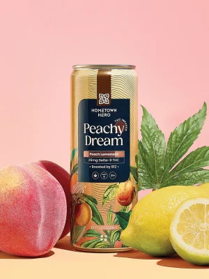 Hometown Hero 25mg THC Lemonade - Peachy Dream