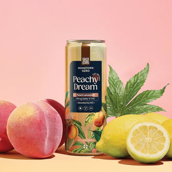peach-25 Hometown Hero 25mg THC Lemonade - Peachy Dream